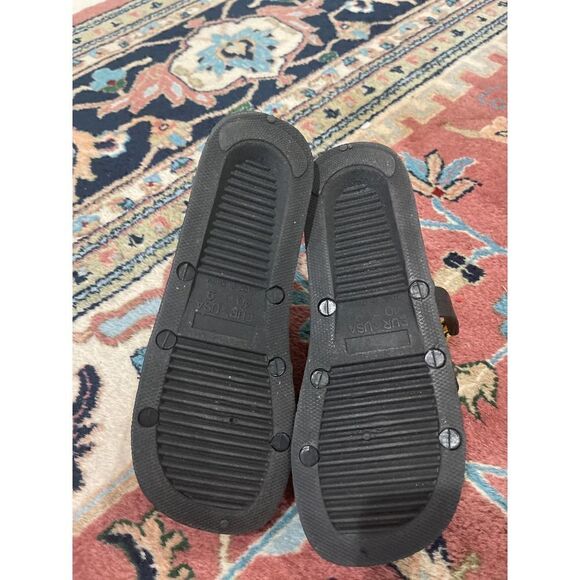 Frisky Black Gold Slip on Sandals size 9 - Picture 4 of 7